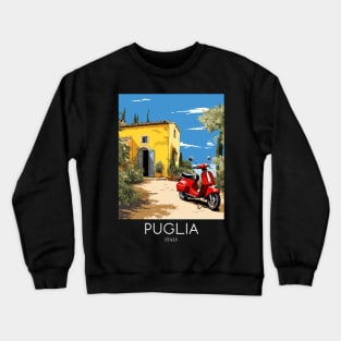 A Pop Art Travel Print of Puglia - Italy Crewneck Sweatshirt